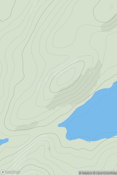 Thumbnail image for Carn a' Bhainne [Killilan to Inverness] [NH442365] showing contour plot for surrounding peak